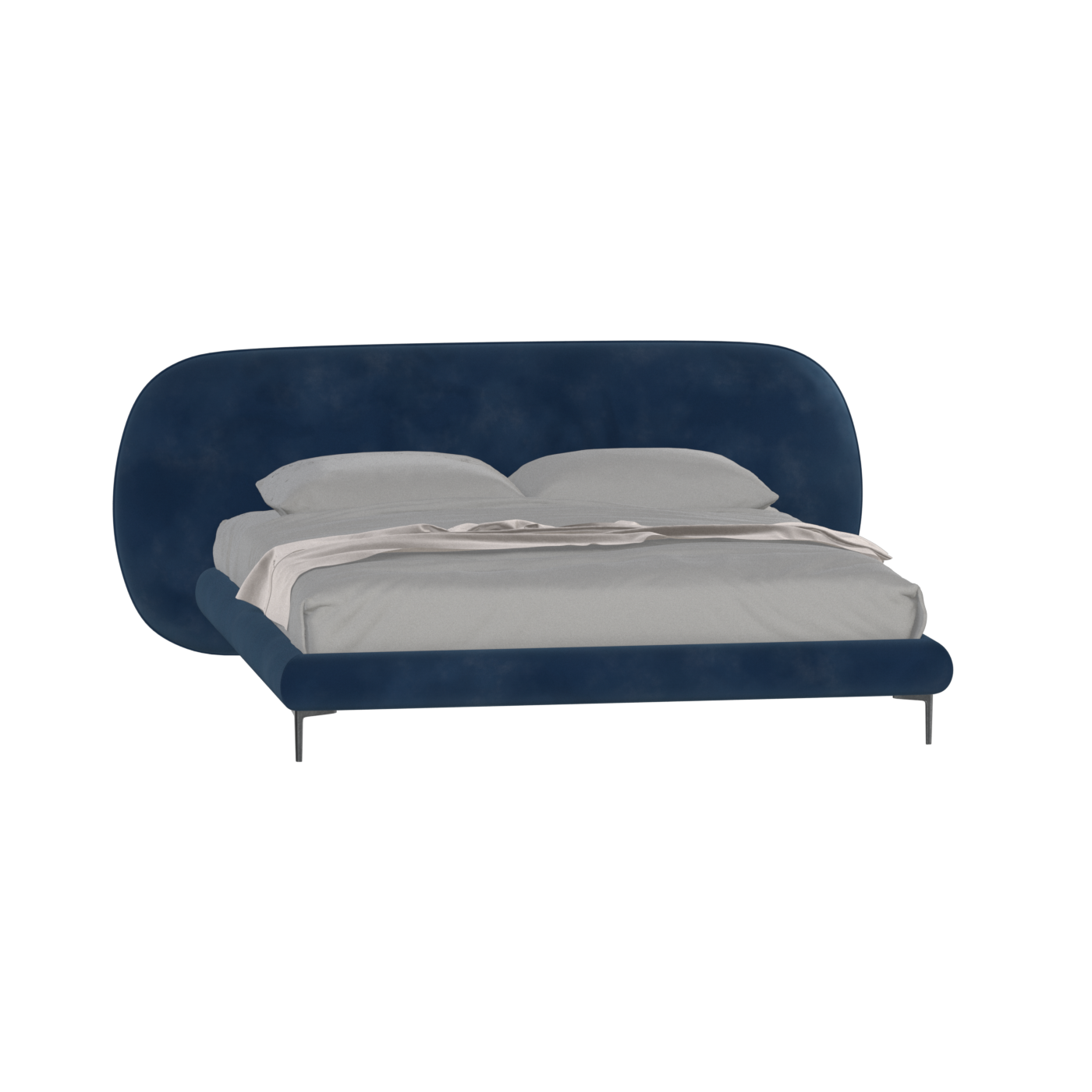 Bolzano Upholstered Bed with Curved Headboard