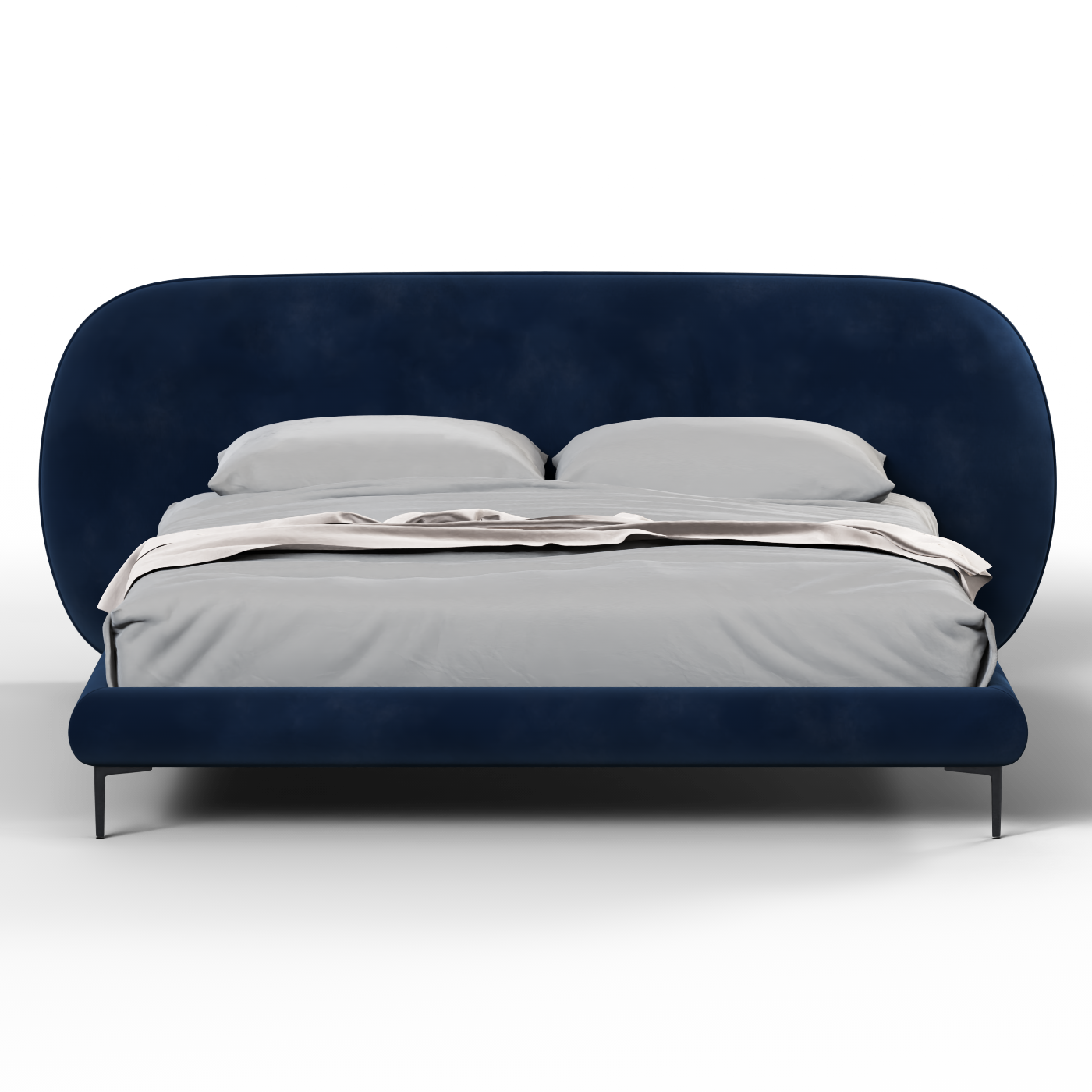 Bolzano Upholstered Bed with Curved Headboard