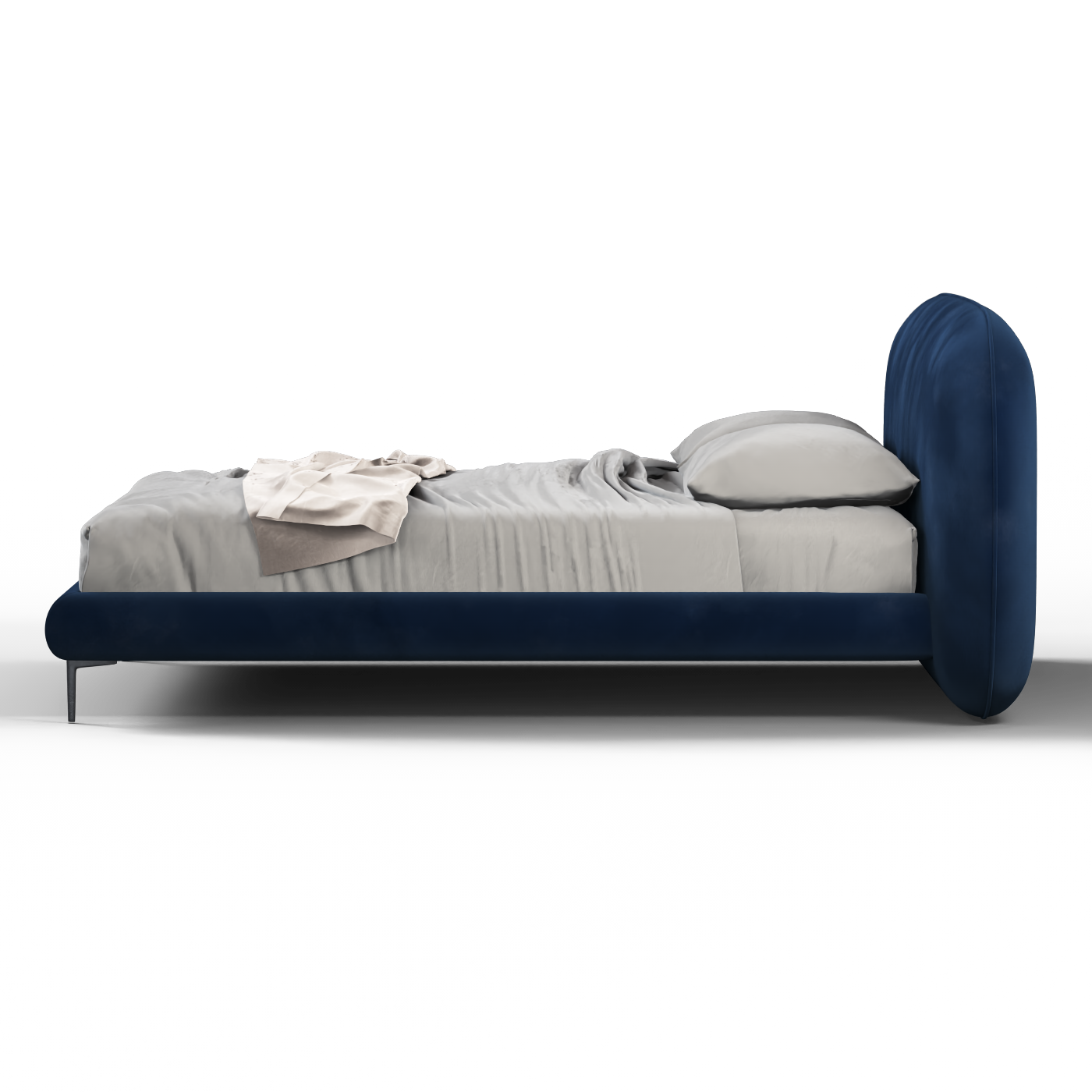 Bolzano Upholstered Bed with Curved Headboard