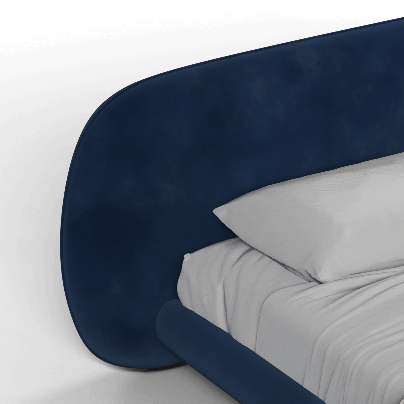 Bolzano Upholstered Bed with Curved Headboard
