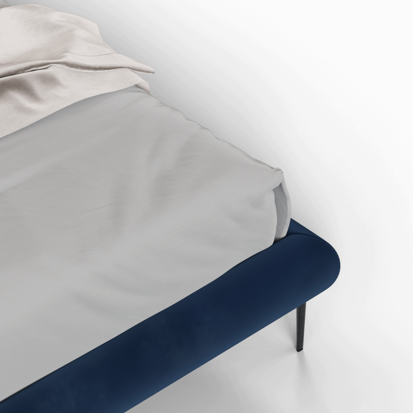 Bolzano Upholstered Bed with Curved Headboard