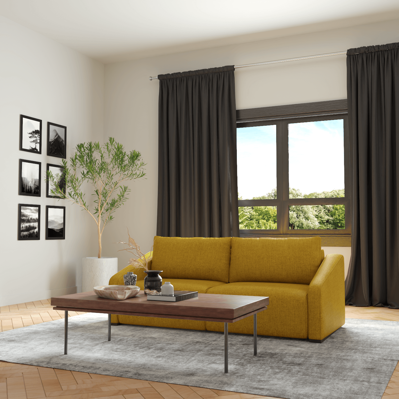 Chelsea Sofa Bed with Modern Form and Convertible Function