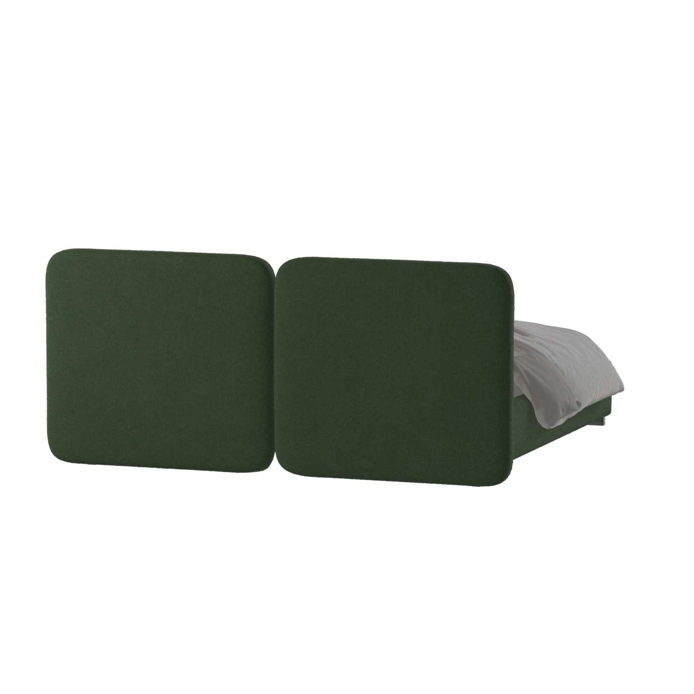 Chloe Upholstered Double Bed in Soft Woven Fabric