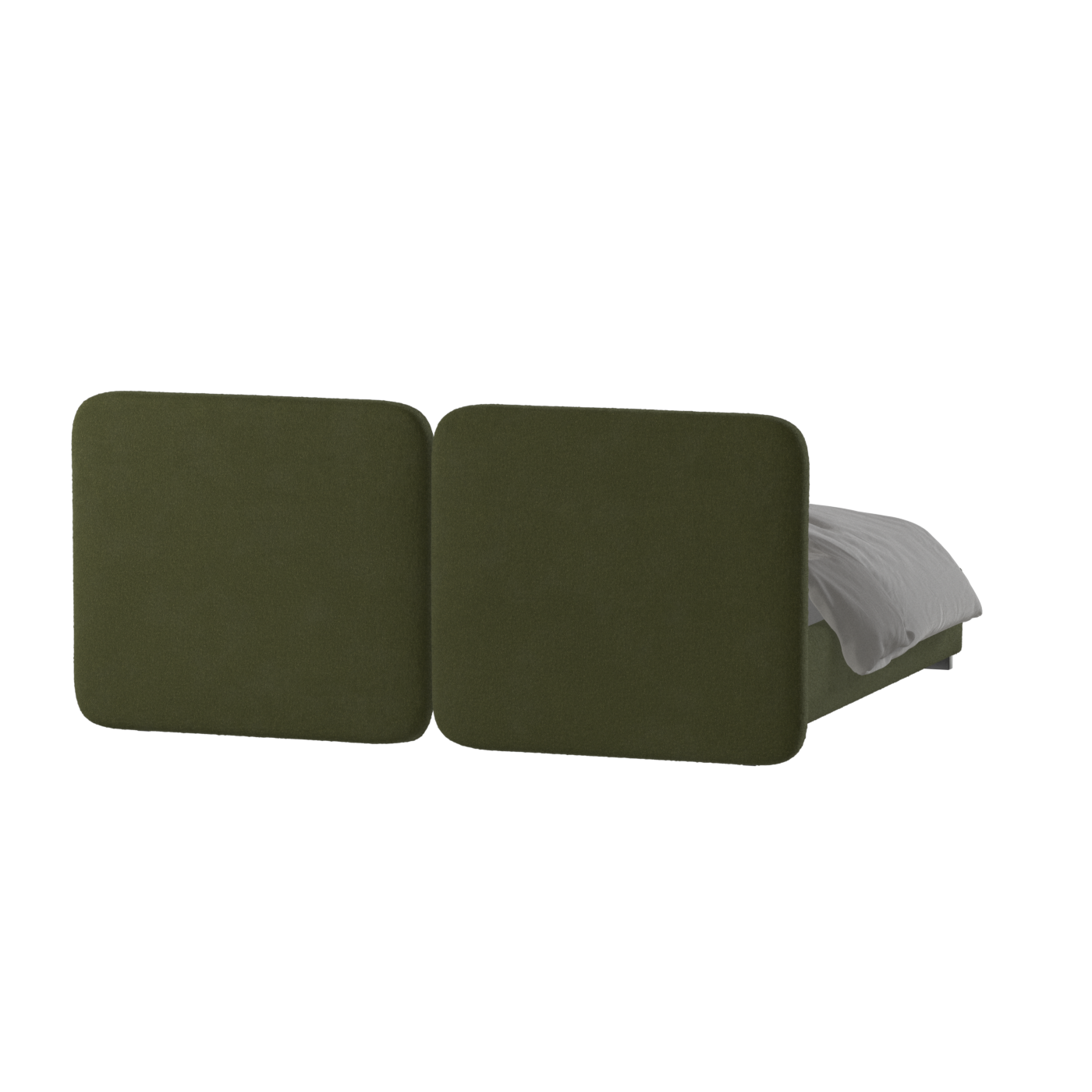 Chloe Upholstered Double Bed in Soft Woven Fabric