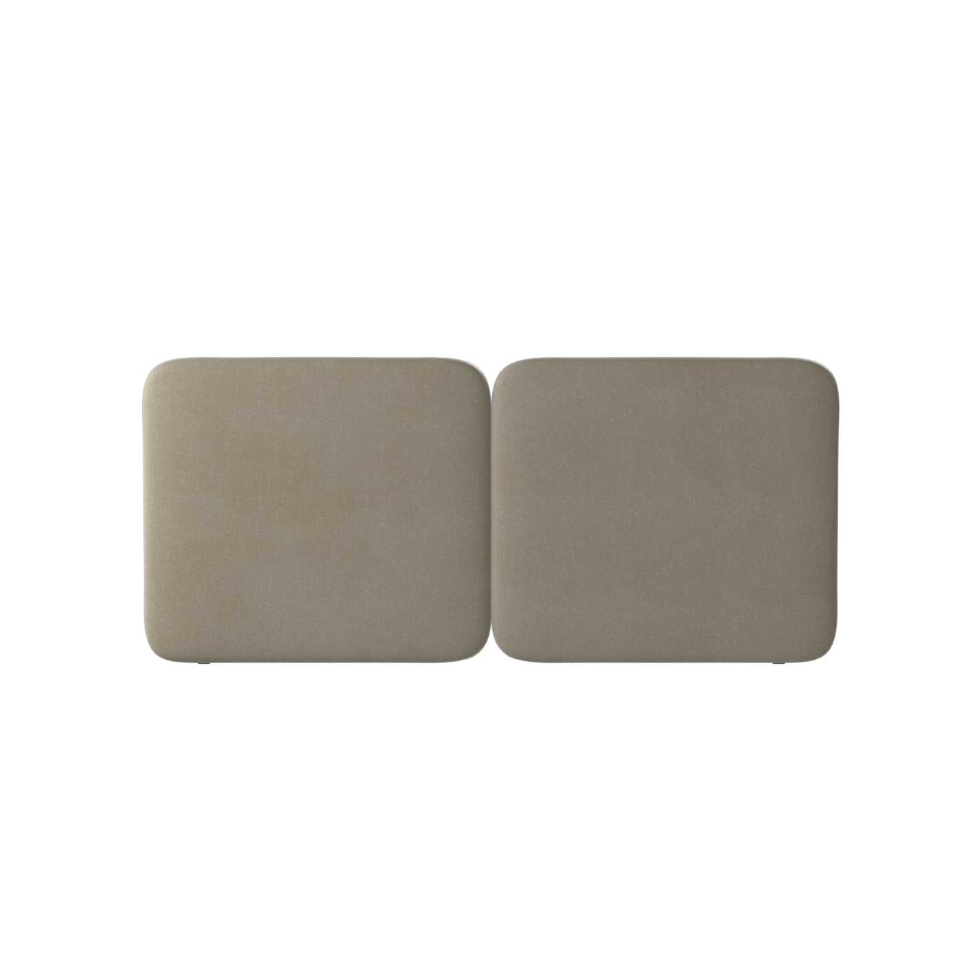 Chloe Upholstered Double Bed in Soft Woven Fabric