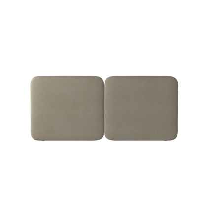 Chloe Upholstered Double Bed in Soft Woven Fabric
