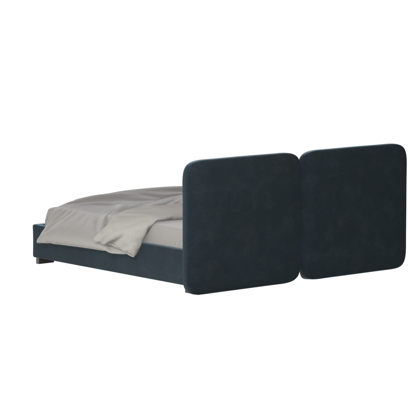 Chloe Upholstered Double Bed in Soft Woven Fabric