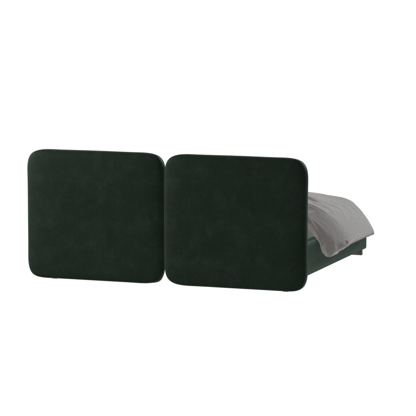 Chloe Upholstered Double Bed in Soft Woven Fabric