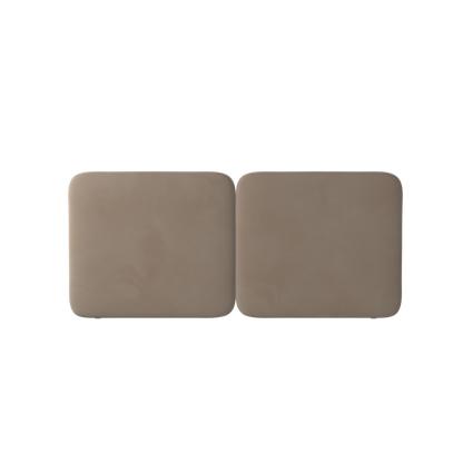 Chloe Upholstered Double Bed in Soft Woven Fabric
