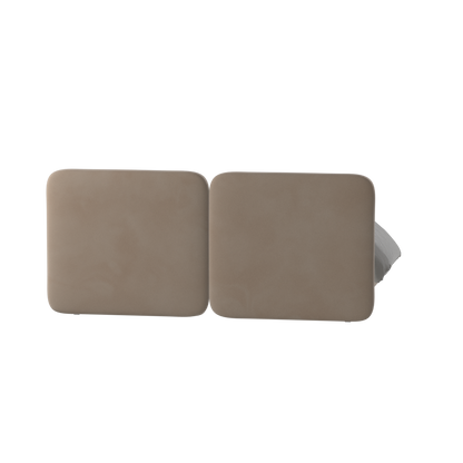 Chloe Upholstered Double Bed in Soft Woven Fabric