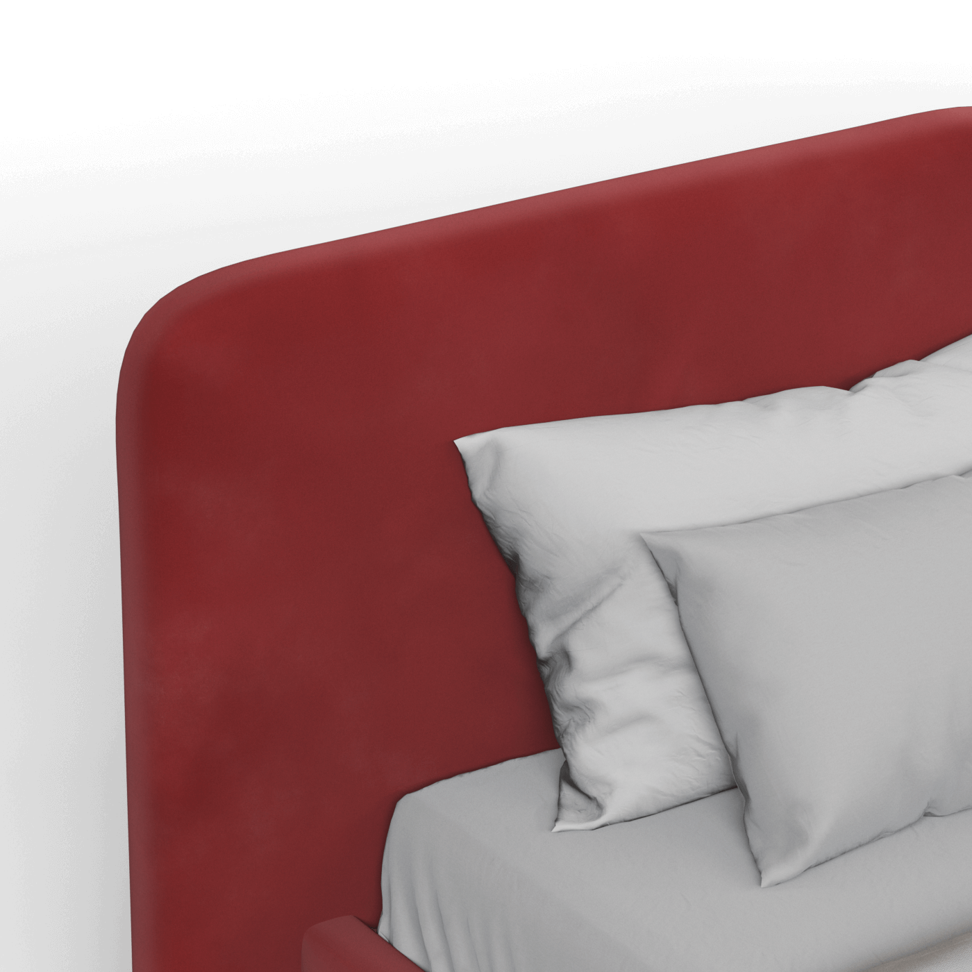 Chloe Upholstered Double Bed in Soft Woven Fabric