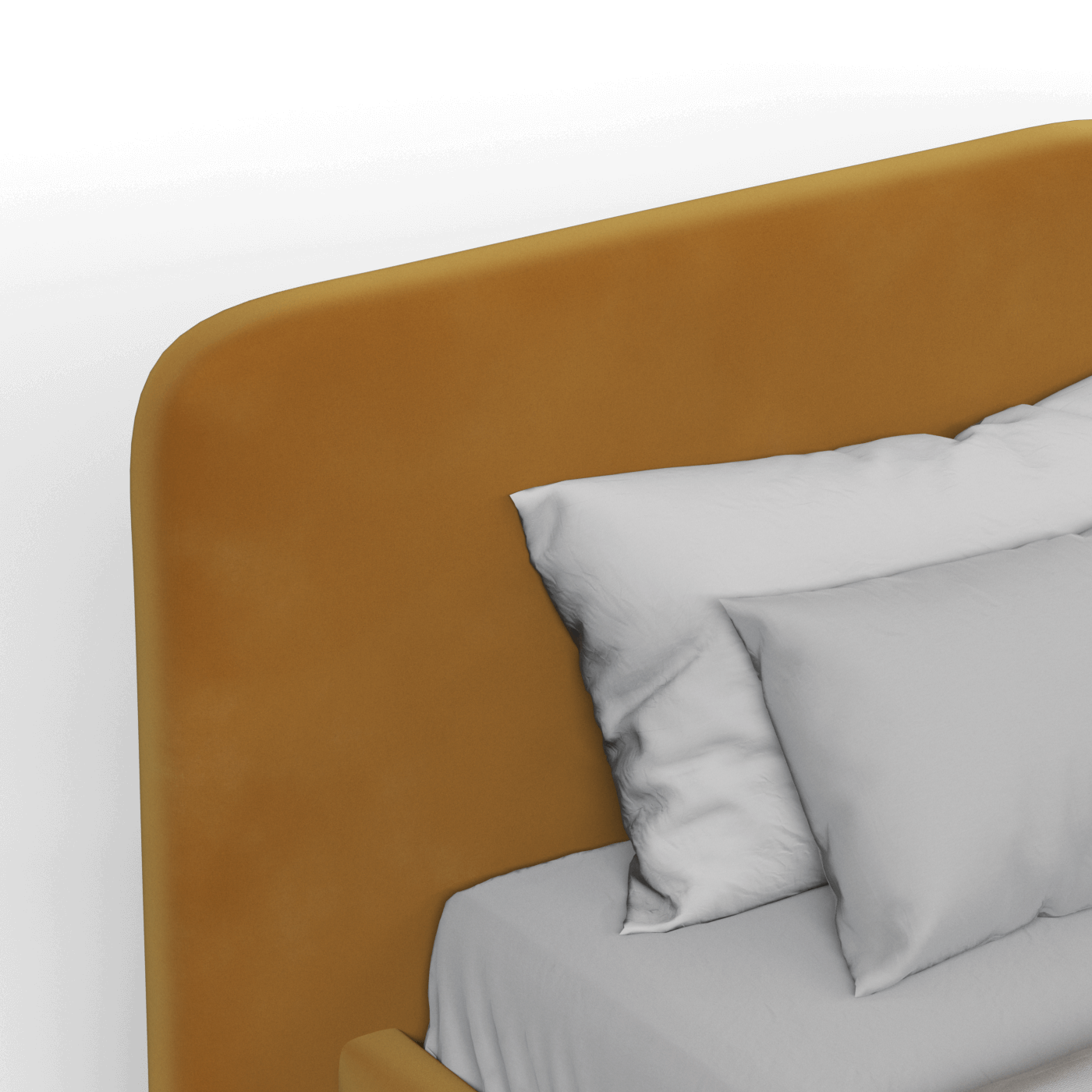 Chloe Upholstered Double Bed in Soft Woven Fabric