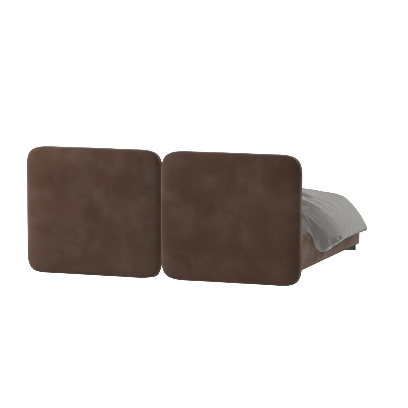 Chloe Upholstered Double Bed in Soft Woven Fabric
