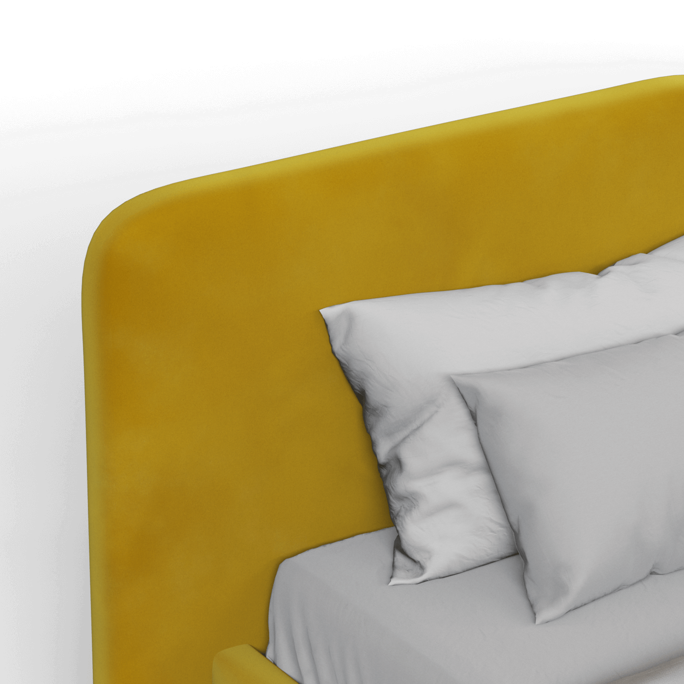 Chloe Upholstered Double Bed in Soft Woven Fabric