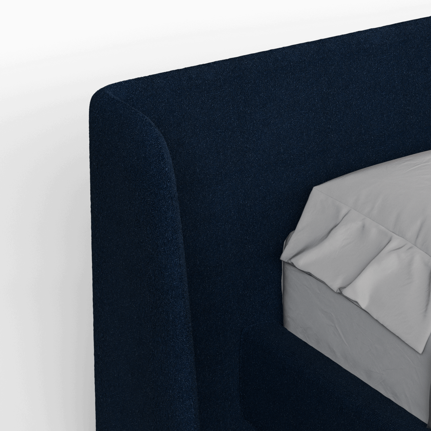 Abbey Upholstered Bed with Structured Headboard and Refined Lines
