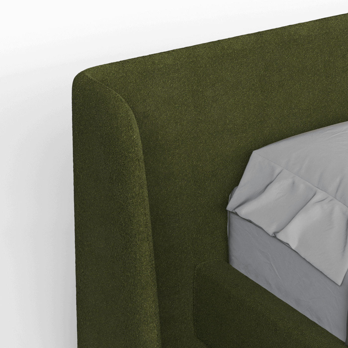 Abbey Upholstered Bed with Structured Headboard and Refined Lines