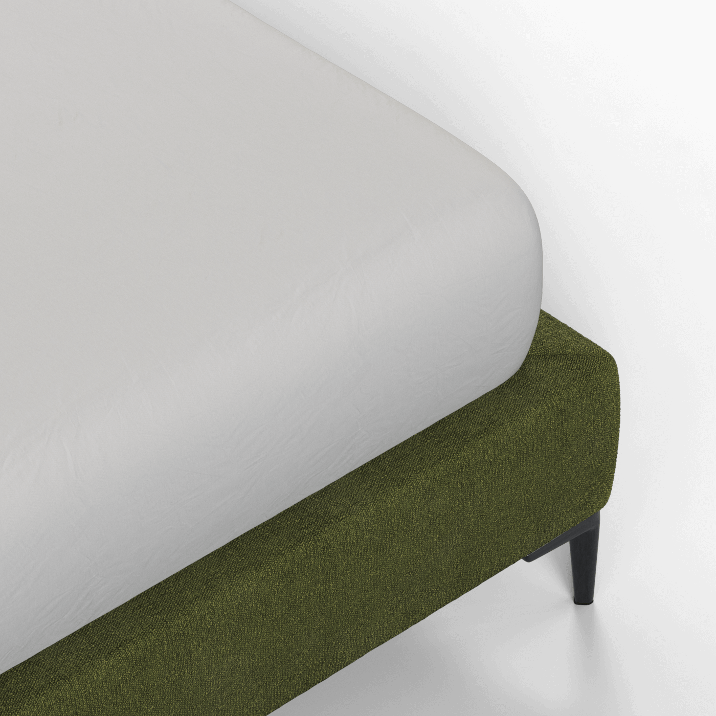 Abbey Upholstered Bed with Structured Headboard and Refined Lines