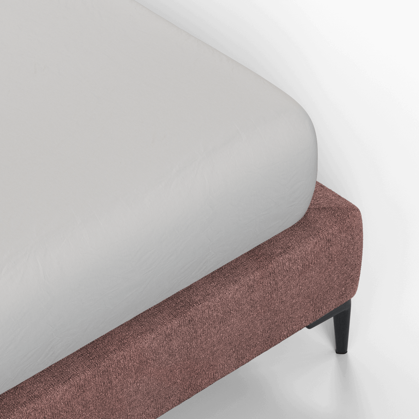 Abbey Upholstered Bed with Structured Headboard and Refined Lines