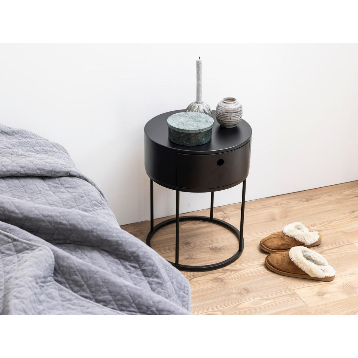 Bedside Table Polo - Black
