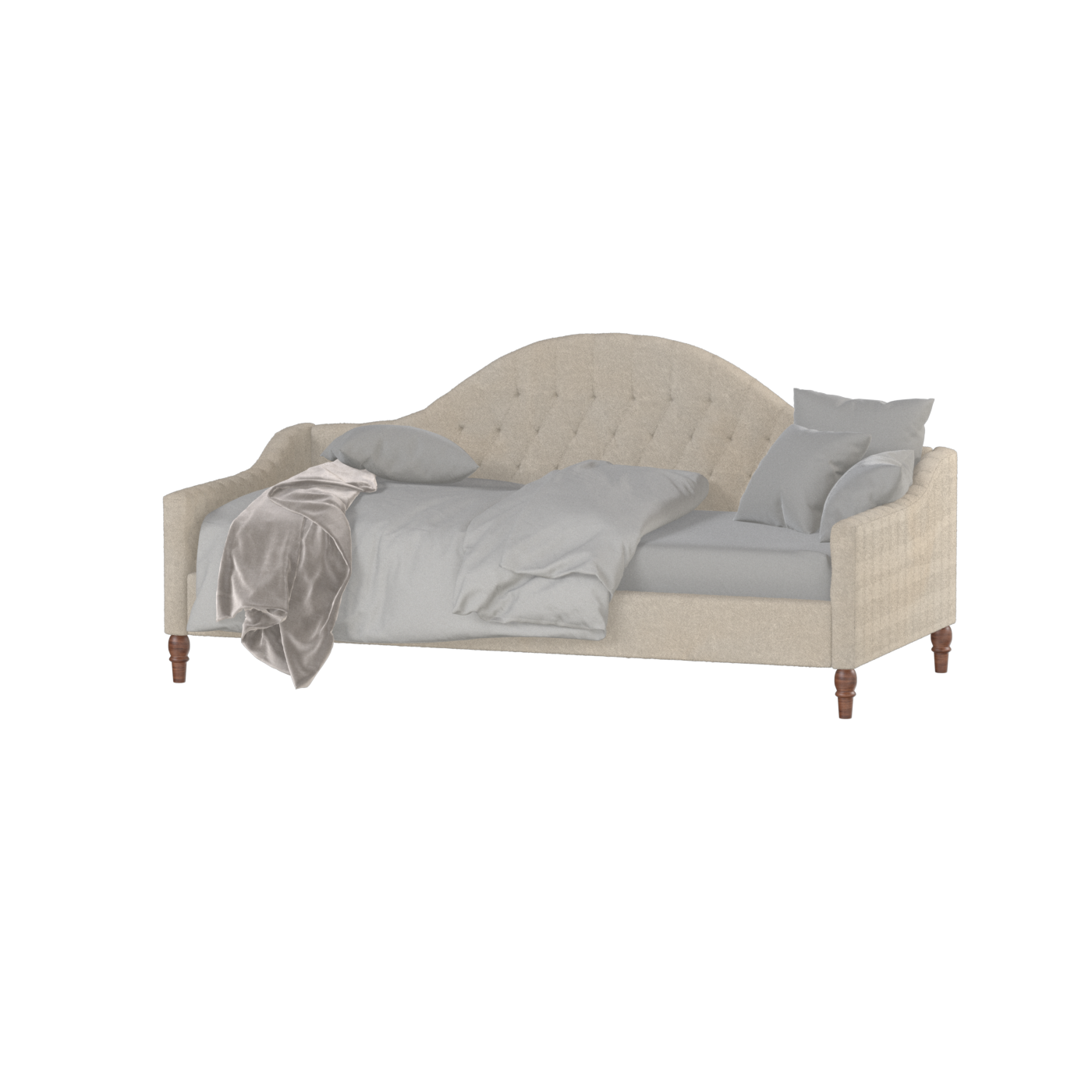 Elise Daybed with Elegant Curves and Versatile Comfort