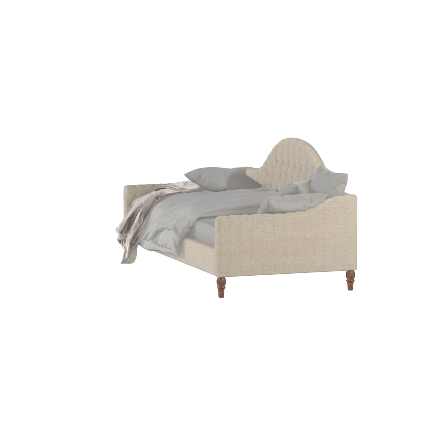 Elise Daybed with Elegant Curves and Versatile Comfort