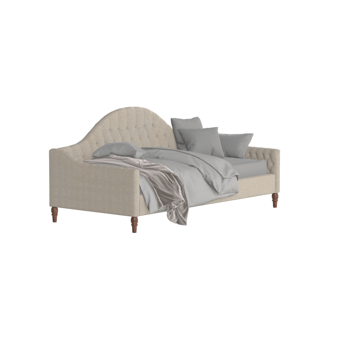 Elise Daybed with Elegant Curves and Versatile Comfort