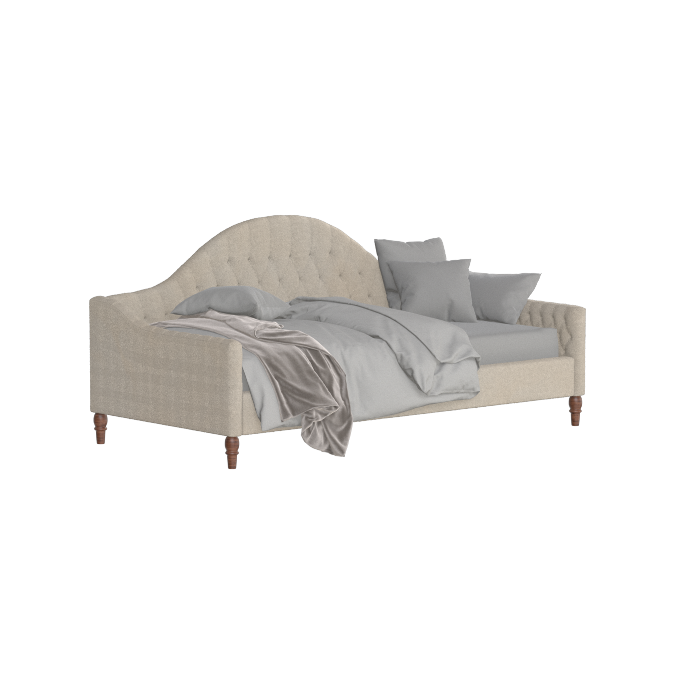 Elise Daybed with Elegant Curves and Versatile Comfort