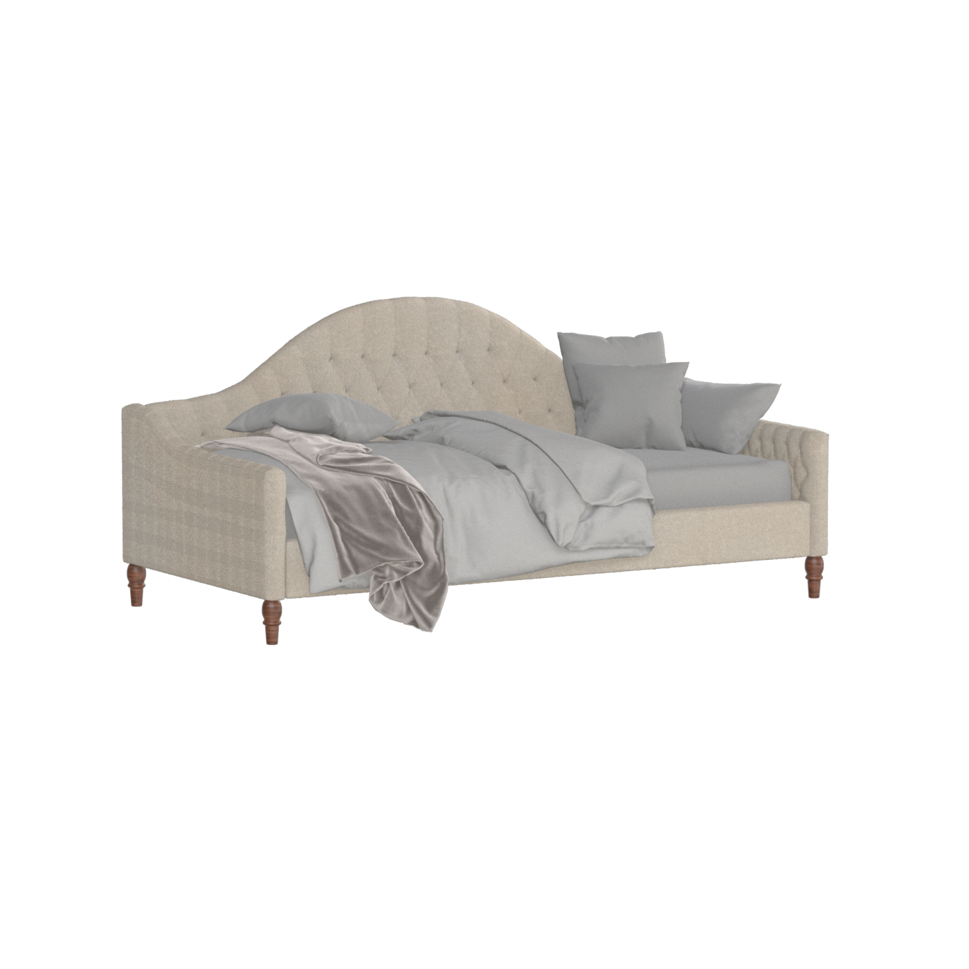 Elise Daybed with Elegant Curves and Versatile Comfort
