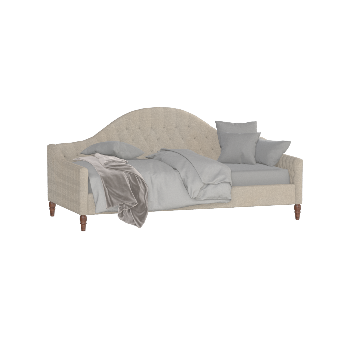 Elise Daybed with Elegant Curves and Versatile Comfort