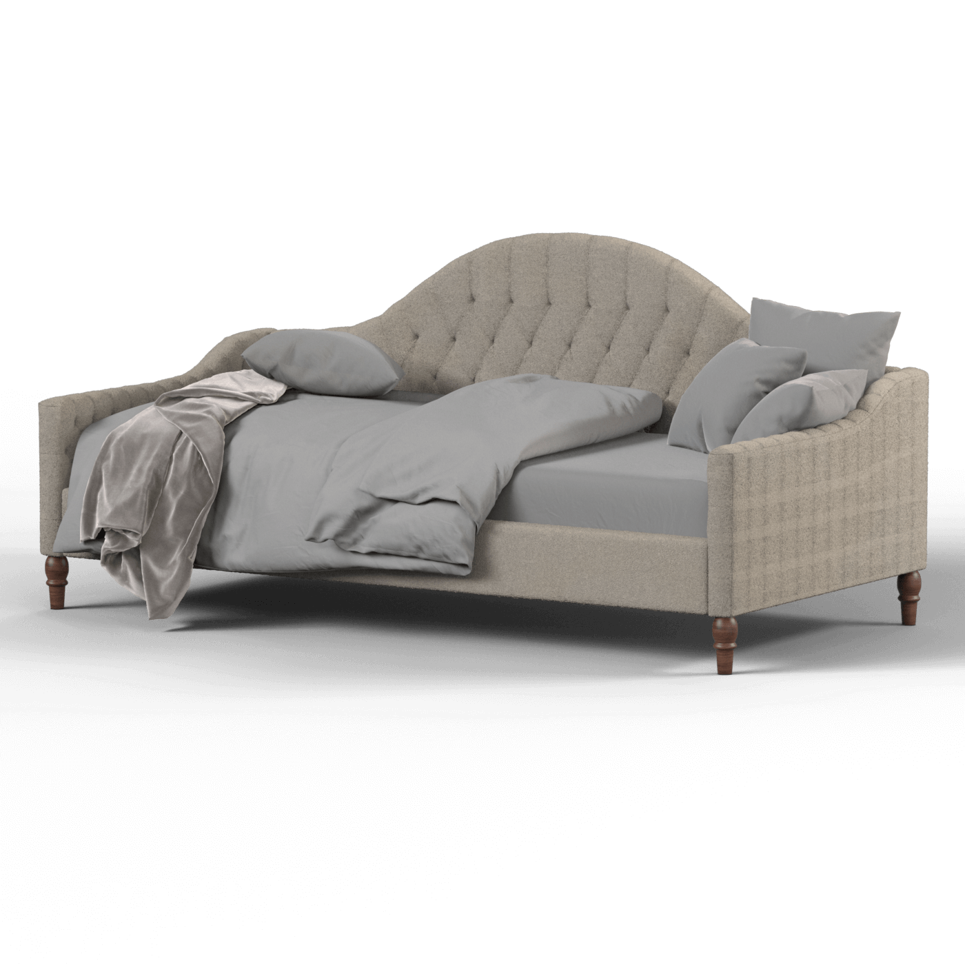 Elise Daybed with Elegant Curves and Versatile Comfort