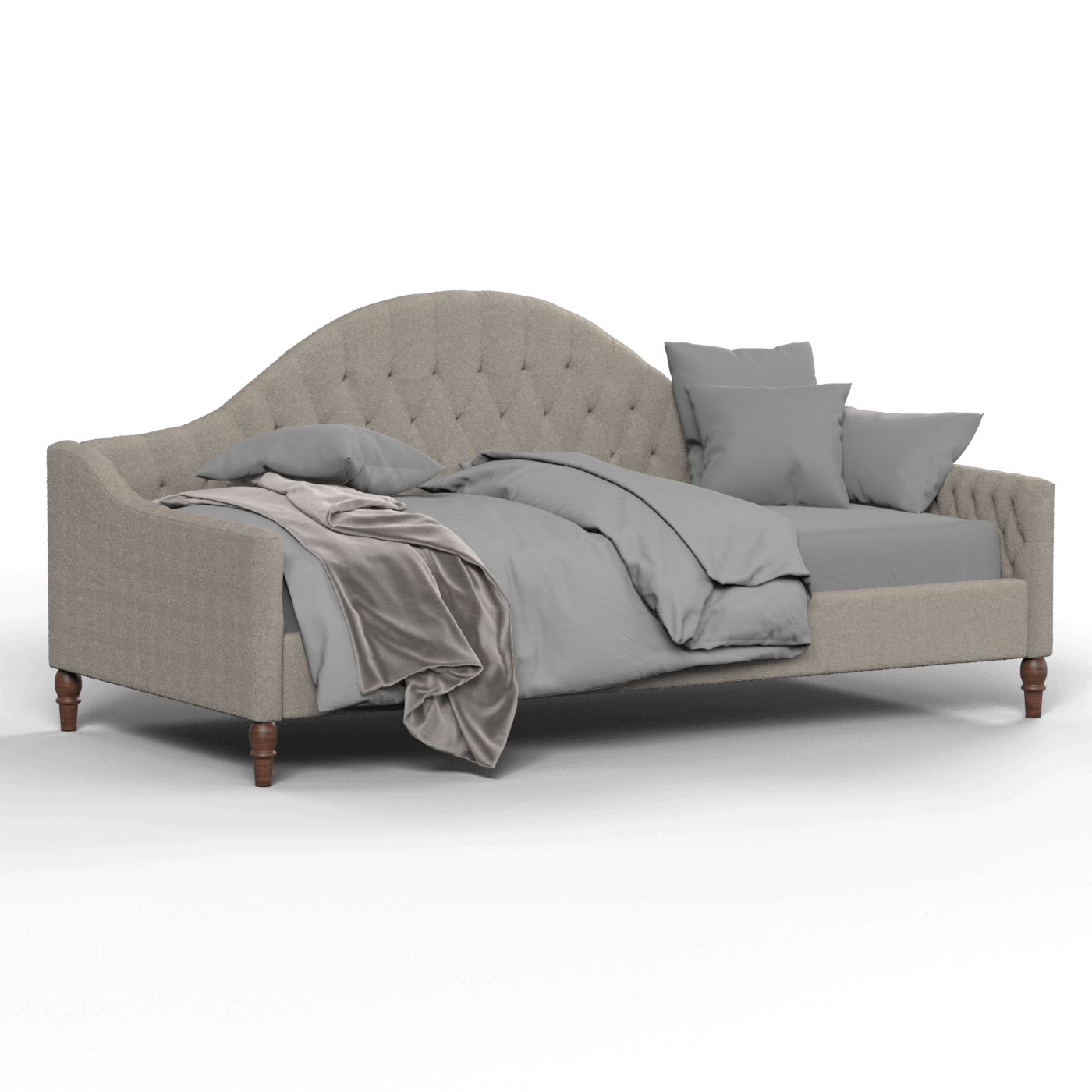 Elise Daybed with Elegant Curves and Versatile Comfort