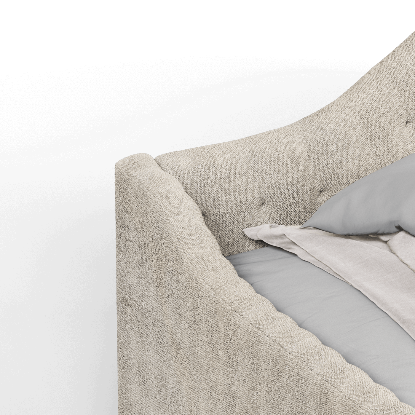 Elise Daybed with Elegant Curves and Versatile Comfort