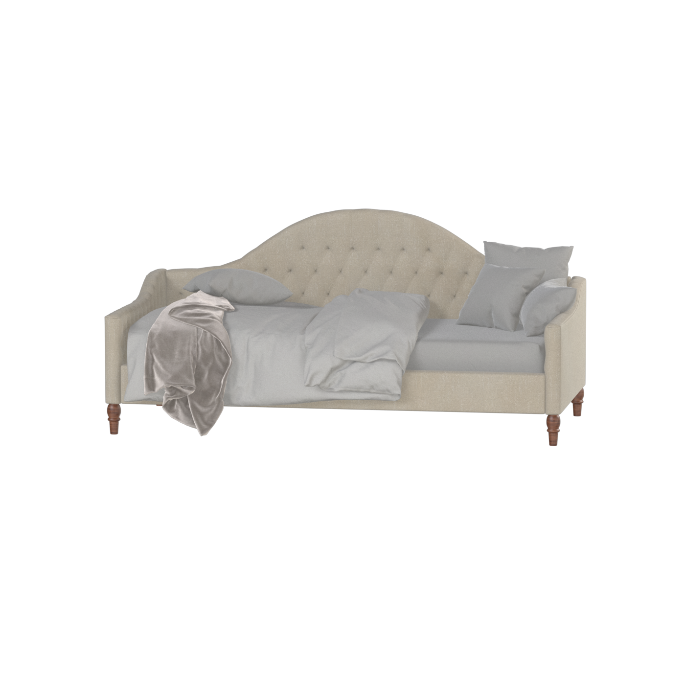 Lit de repos Elise aux courbes élégantes et au confort polyvalent