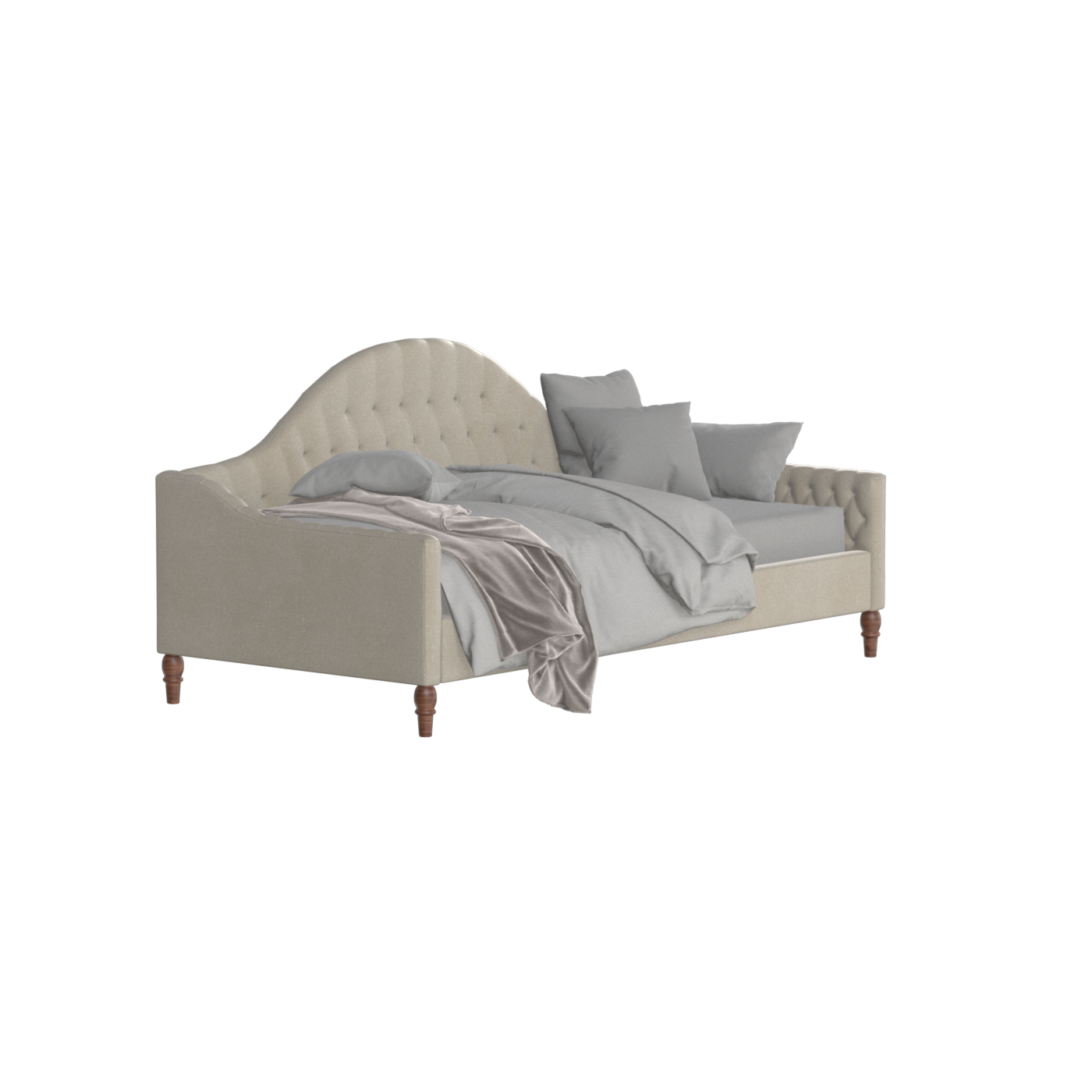 Lit de repos Elise aux courbes élégantes et au confort polyvalent