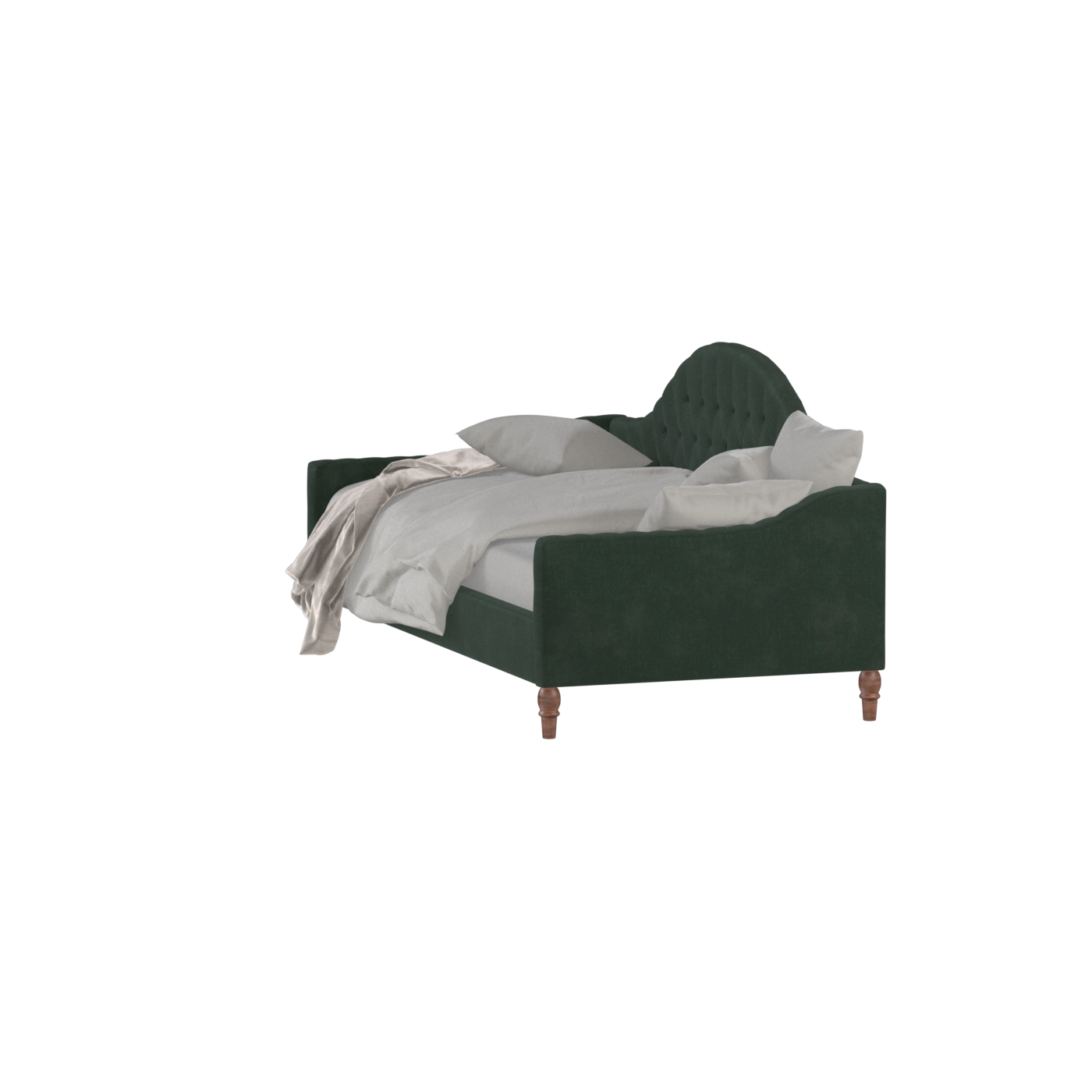 Lit de repos Elise aux courbes élégantes et au confort polyvalent
