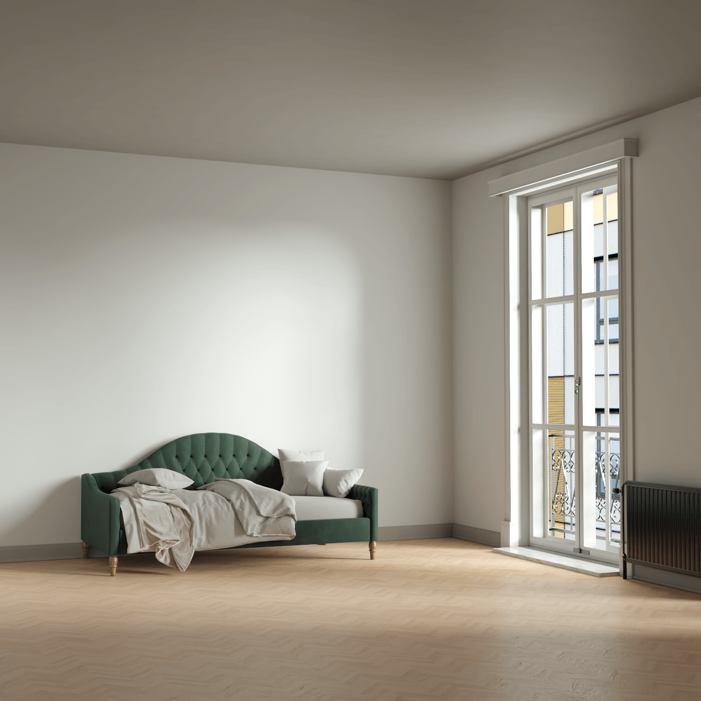 Lit de repos Elise aux courbes élégantes et au confort polyvalent