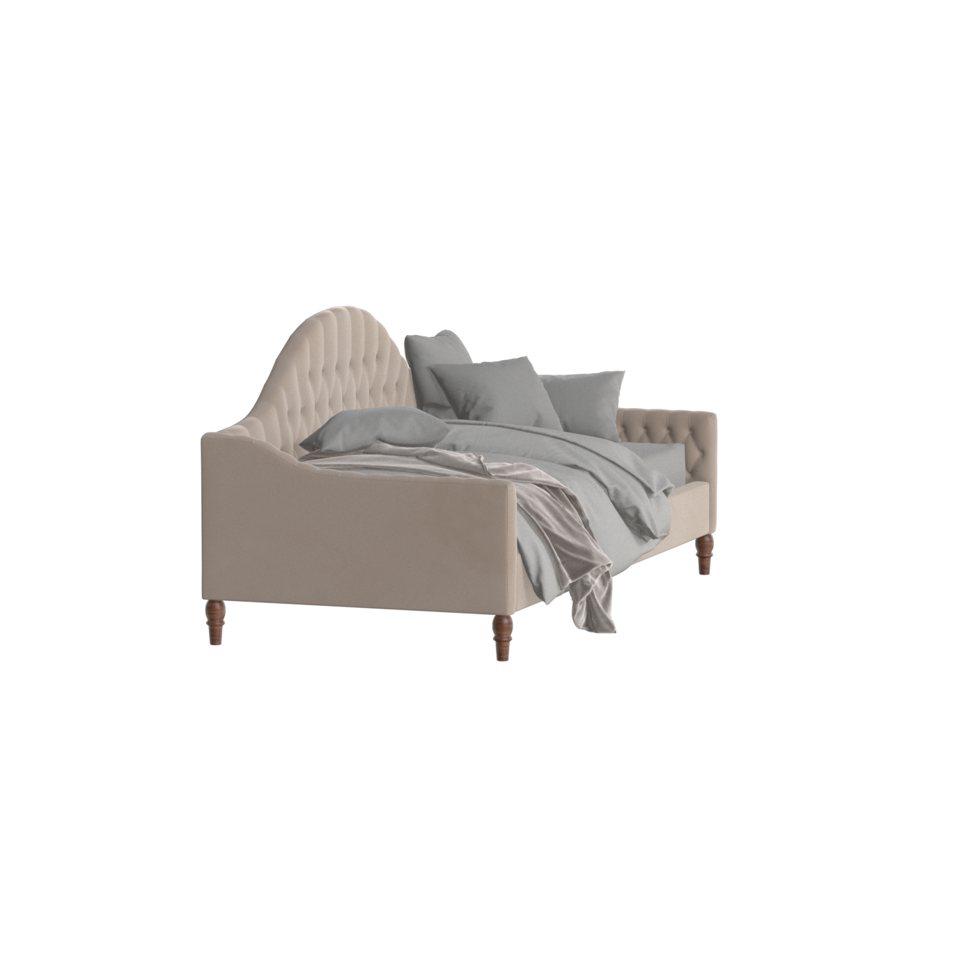 Elise Daybed with Elegant Curves and Versatile Comfort