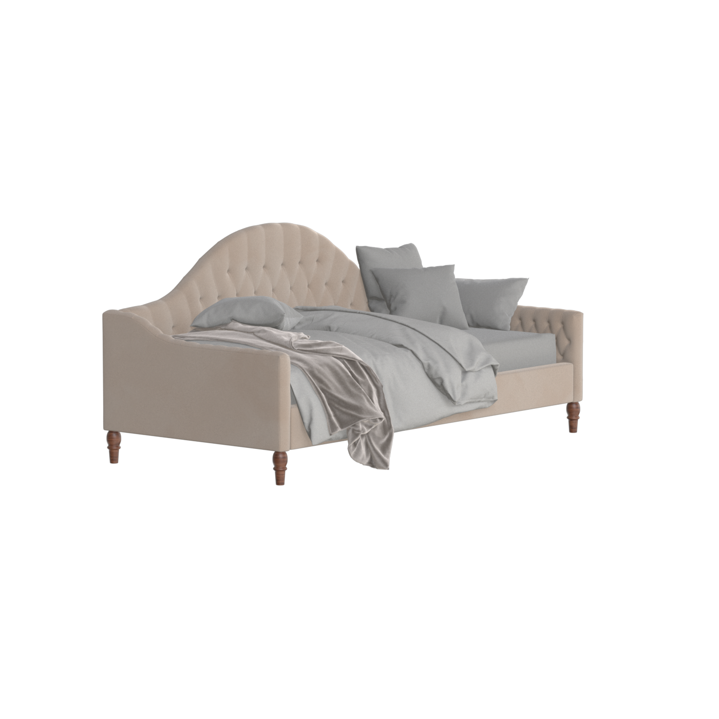 Elise Daybed with Elegant Curves and Versatile Comfort