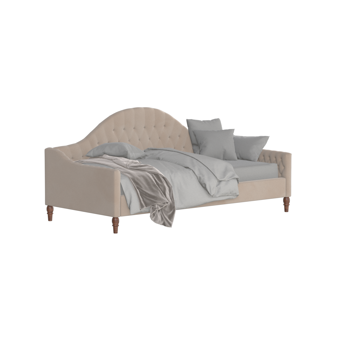 Elise Daybed with Elegant Curves and Versatile Comfort