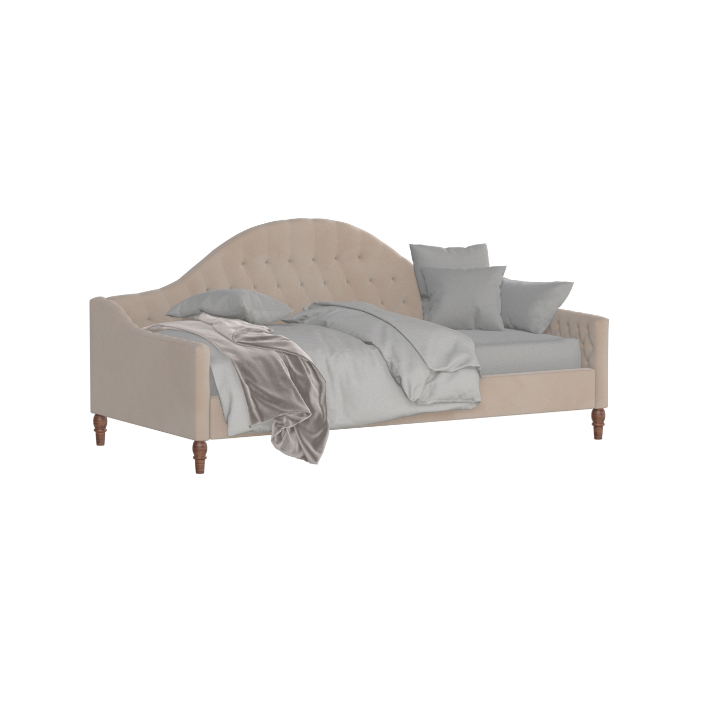 Elise Daybed with Elegant Curves and Versatile Comfort