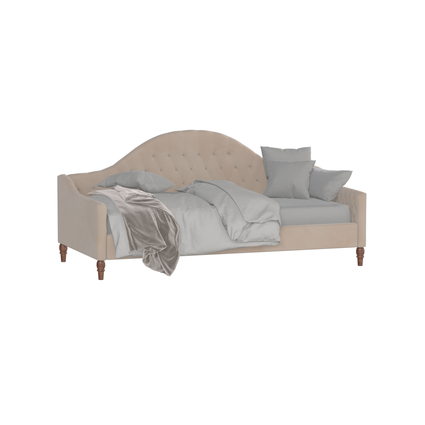 Elise Daybed with Elegant Curves and Versatile Comfort
