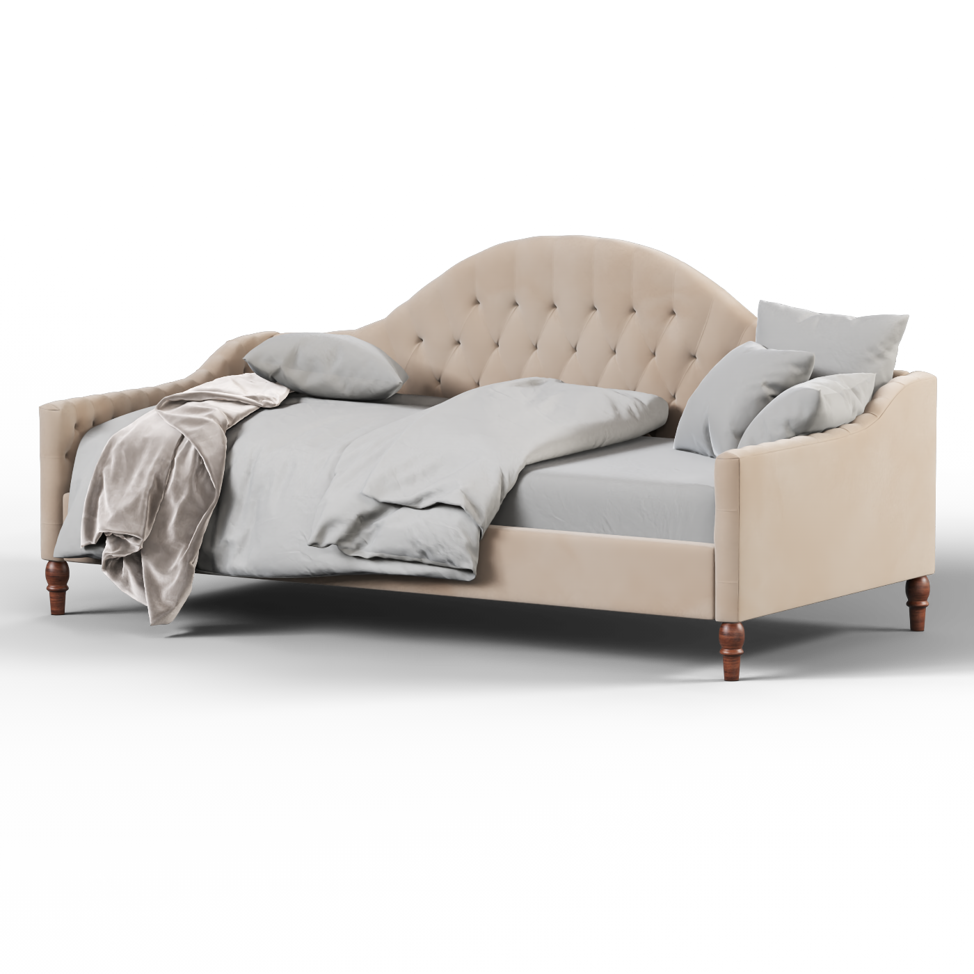 Elise Daybed with Elegant Curves and Versatile Comfort