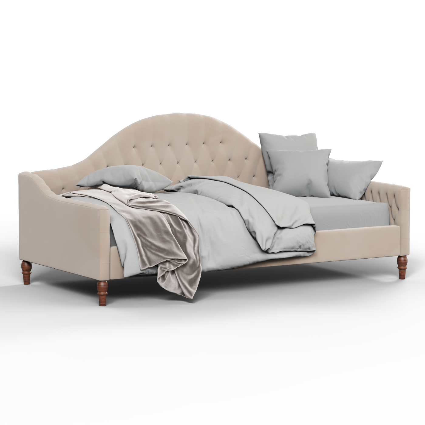 Elise Daybed with Elegant Curves and Versatile Comfort