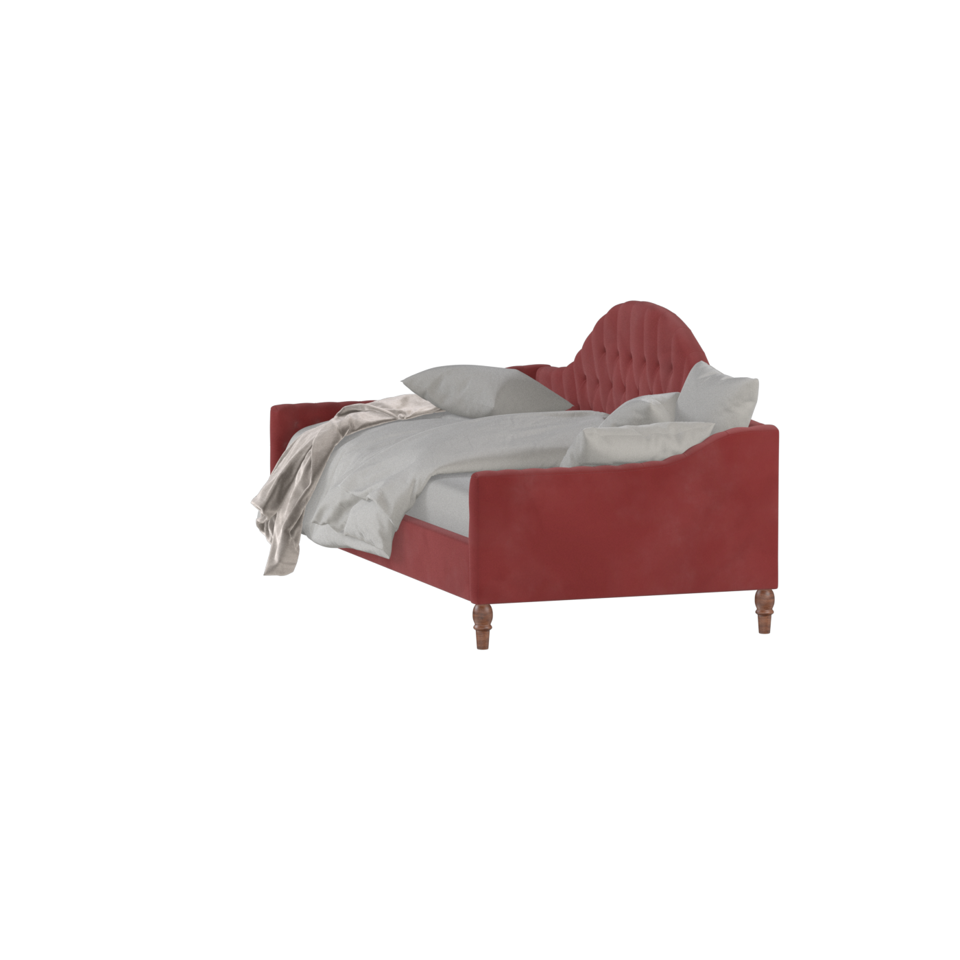 Elise Daybed with Elegant Curves and Versatile Comfort