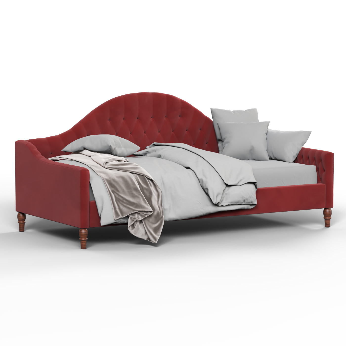 Elise Daybed with Elegant Curves and Versatile Comfort