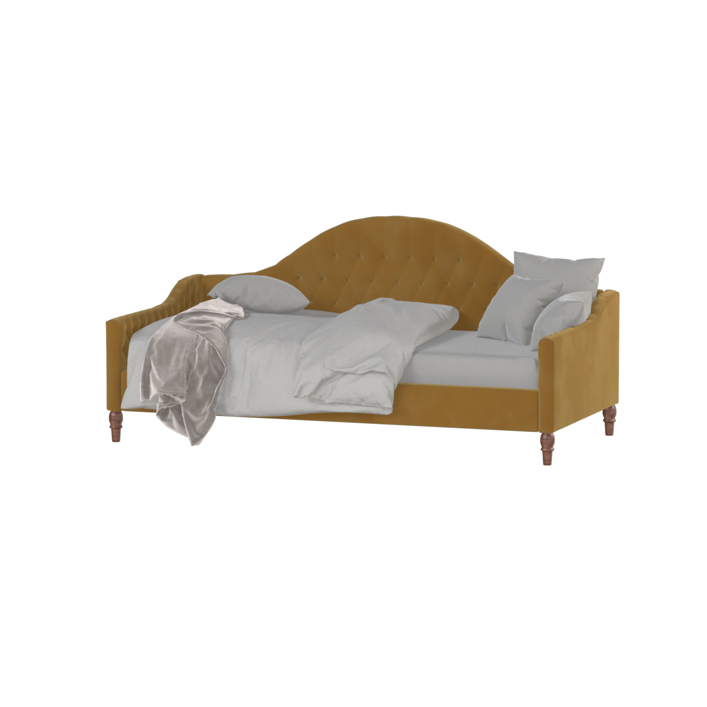 Elise Daybed with Elegant Curves and Versatile Comfort