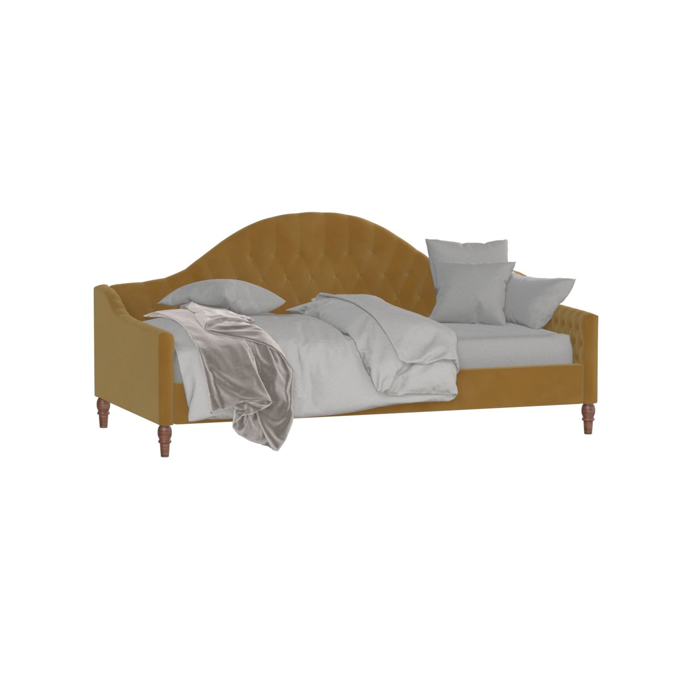 Elise Daybed with Elegant Curves and Versatile Comfort