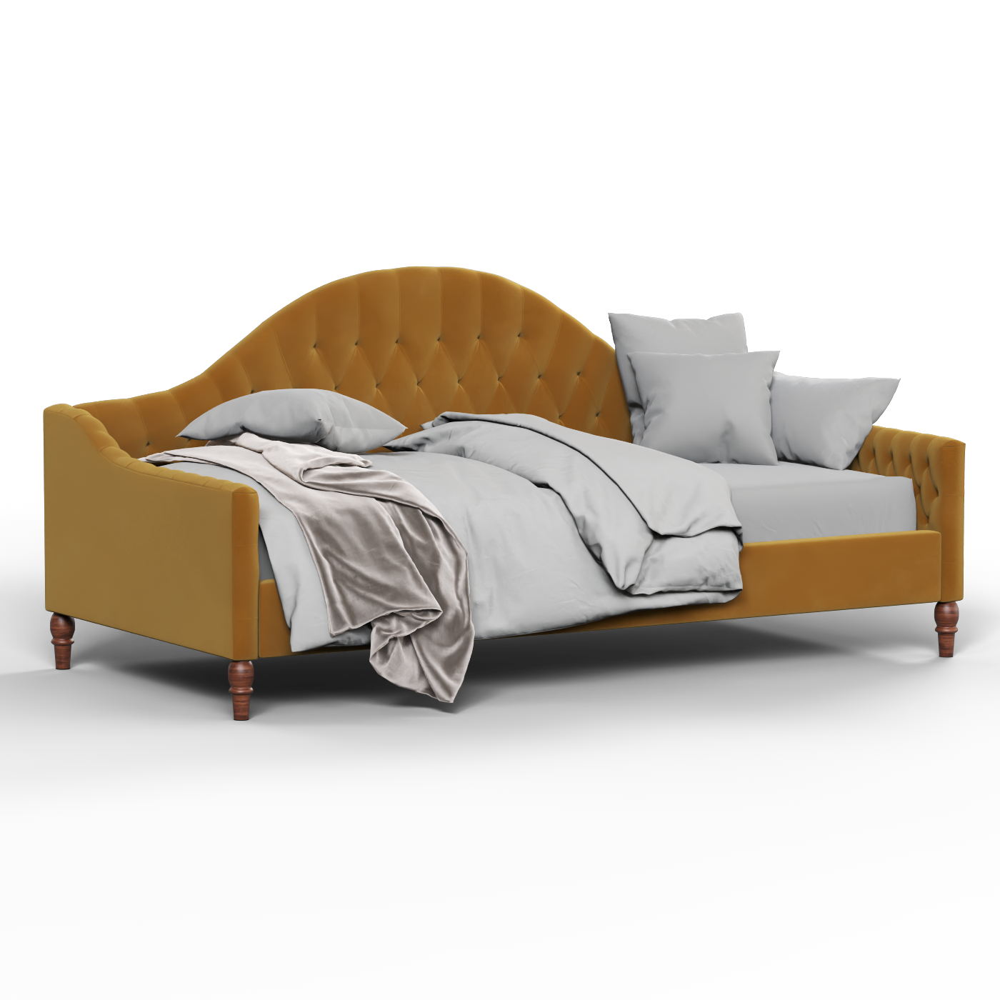 Elise Daybed with Elegant Curves and Versatile Comfort