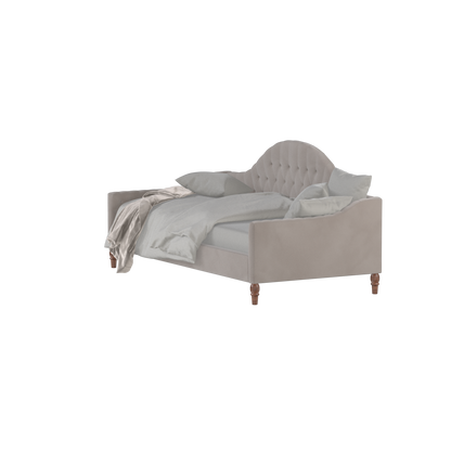 Lit de repos Elise aux courbes élégantes et au confort polyvalent