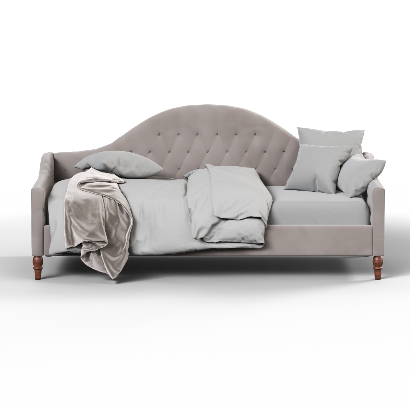 Lit de repos Elise aux courbes élégantes et au confort polyvalent